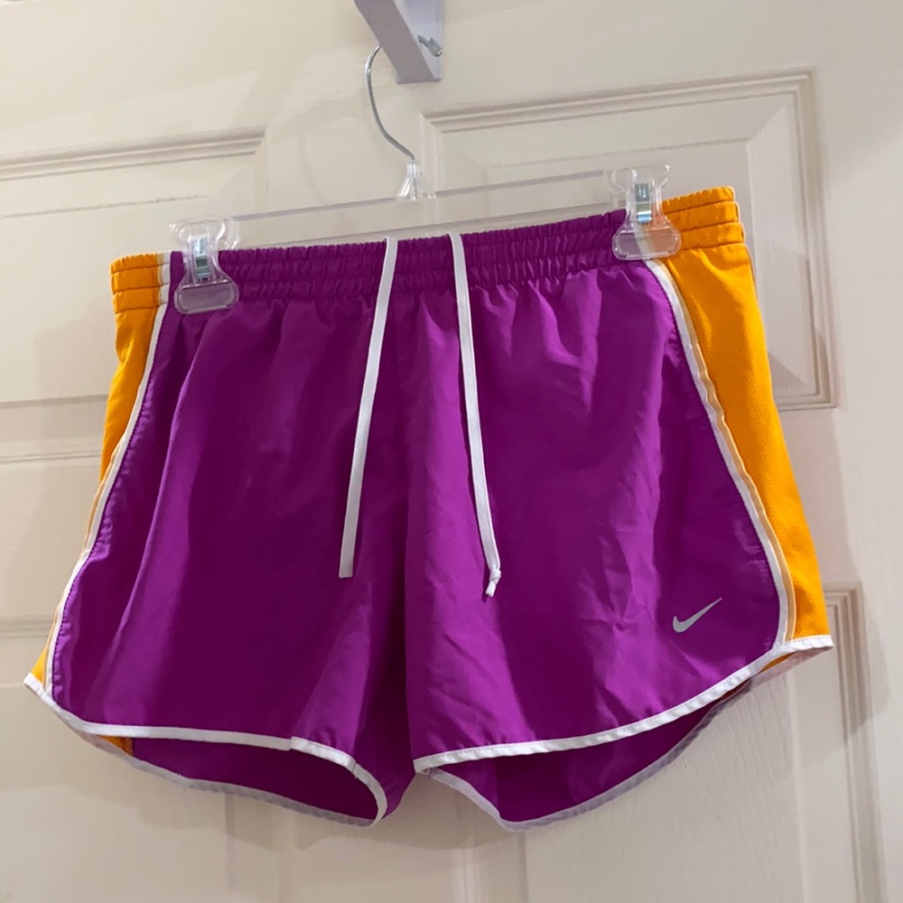 Purple Nike shorts